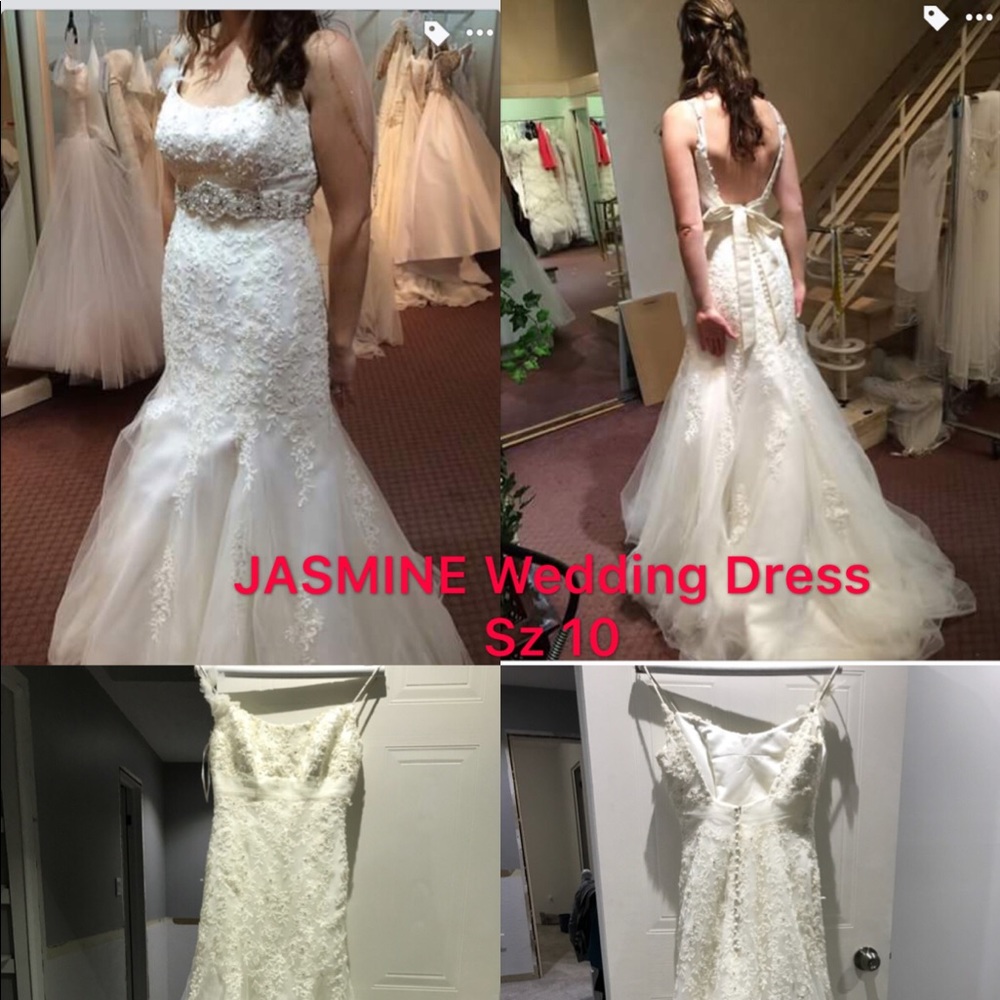 JASMINE Sz 10 Wedding Dress - Cream